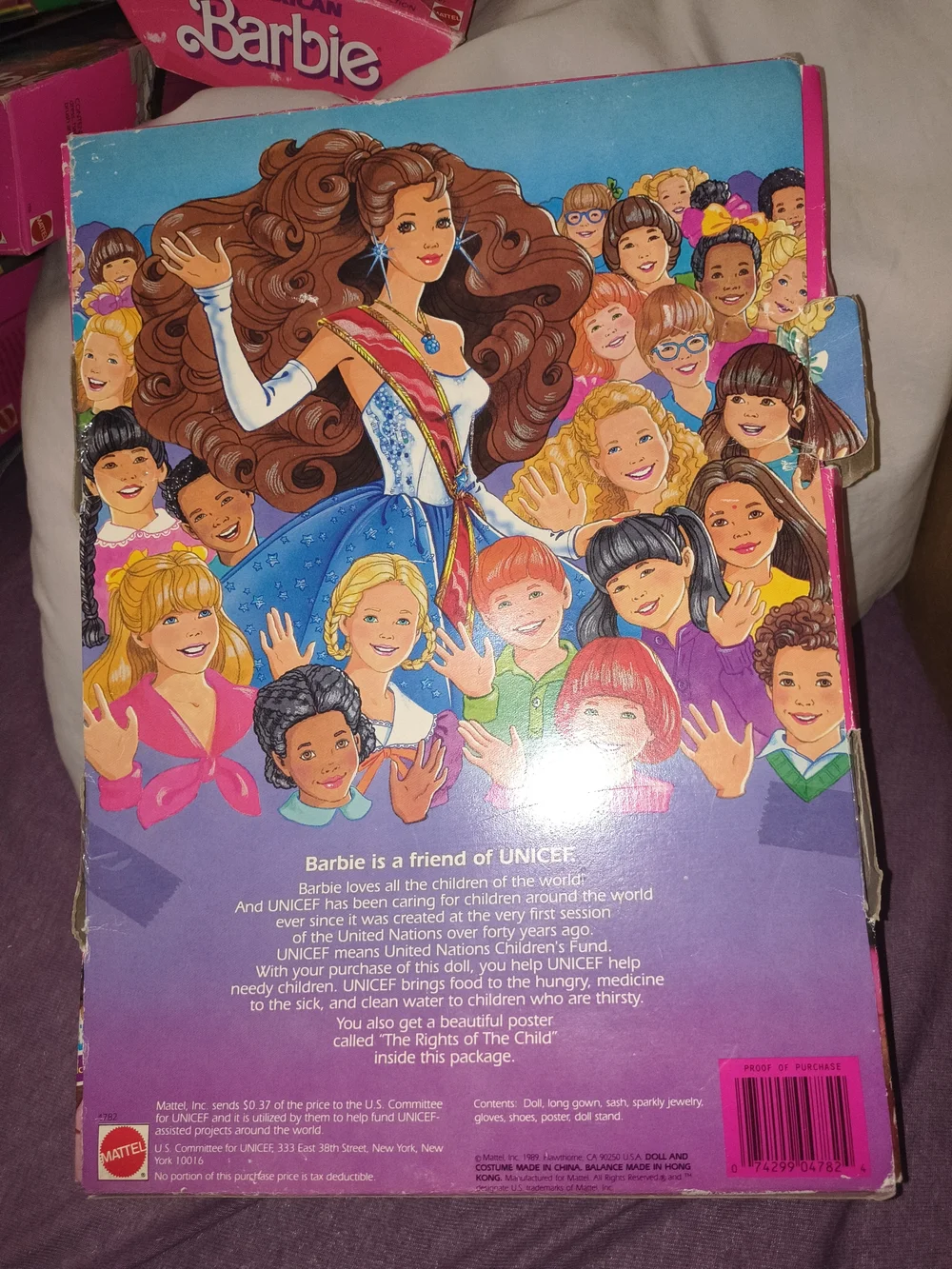 UNICEF Barbie Special Edition Doll - Blue & Pink Dress